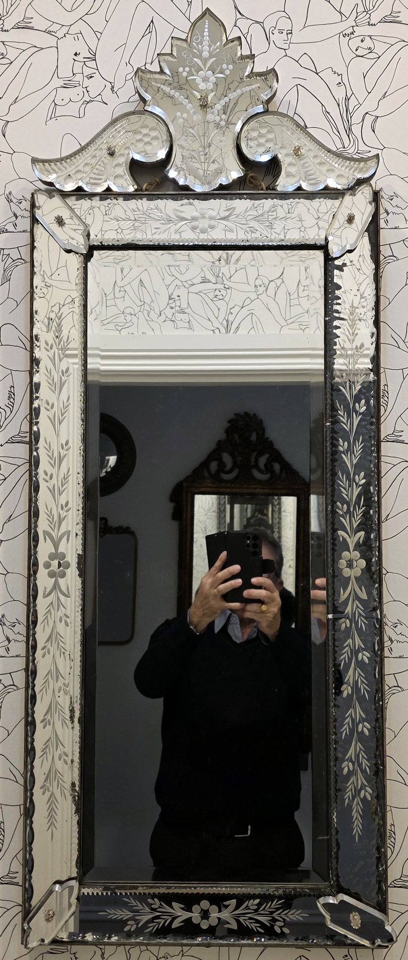 A Venetian Pier Glass Mirror